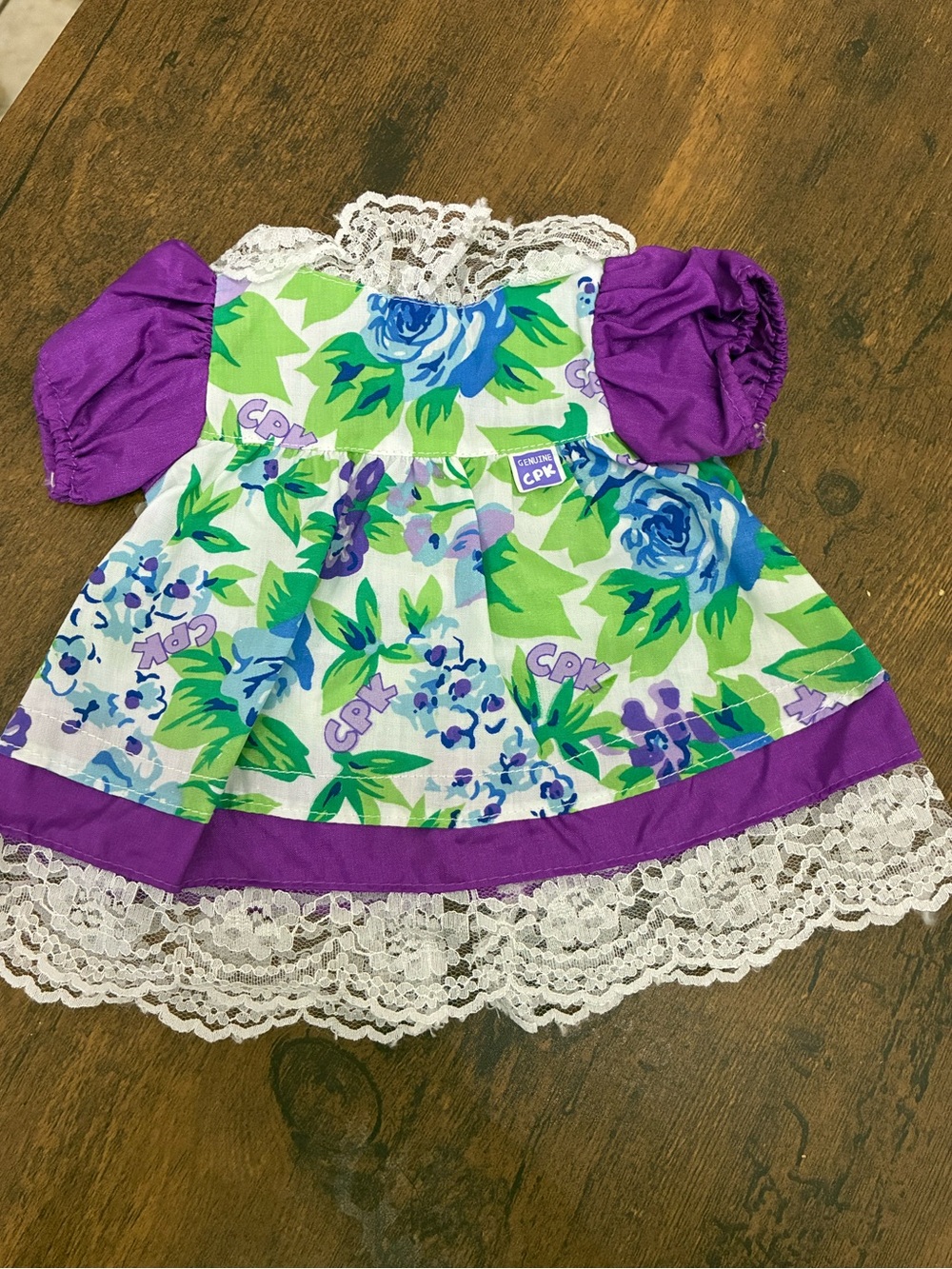 Cabbage Patch Kids Purple Doll Dress